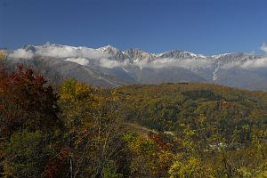 白馬村　白沢峠　北アルプス北部の山10/30-1