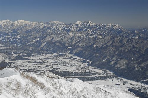 白馬村　遠見尾根　信越境の名山群2/3