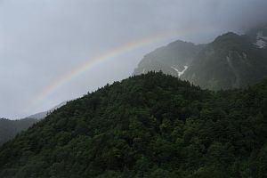 松本市安曇　奥上高地・横尾　虹ｊ7/14-2