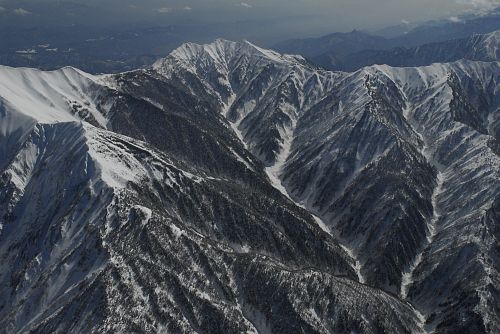 剣岳上空より　爺ヶ岳2/20