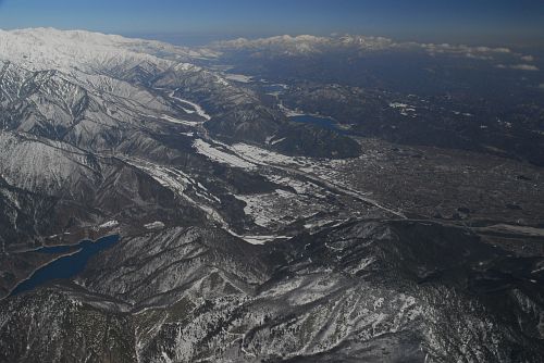 鍬ノ峰上空より　大町市北西部他2/20