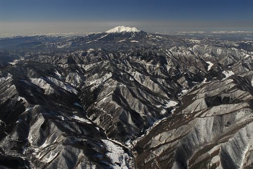 野麦入口と御嶽山2/26-2