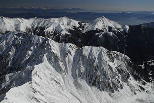 常念山脈と東鎌尾根2/26-2