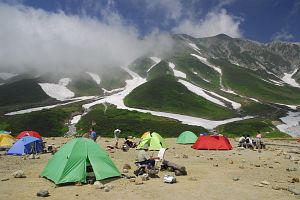 富山県立山町　雷鳥沢にて　テント村それぞれの暮らし8/3