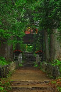 山形村　清水寺　参道と山門６/15